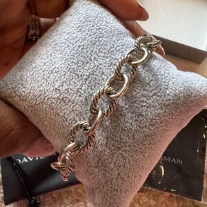 David Yurman 7in. 10mm oval link bracelet.